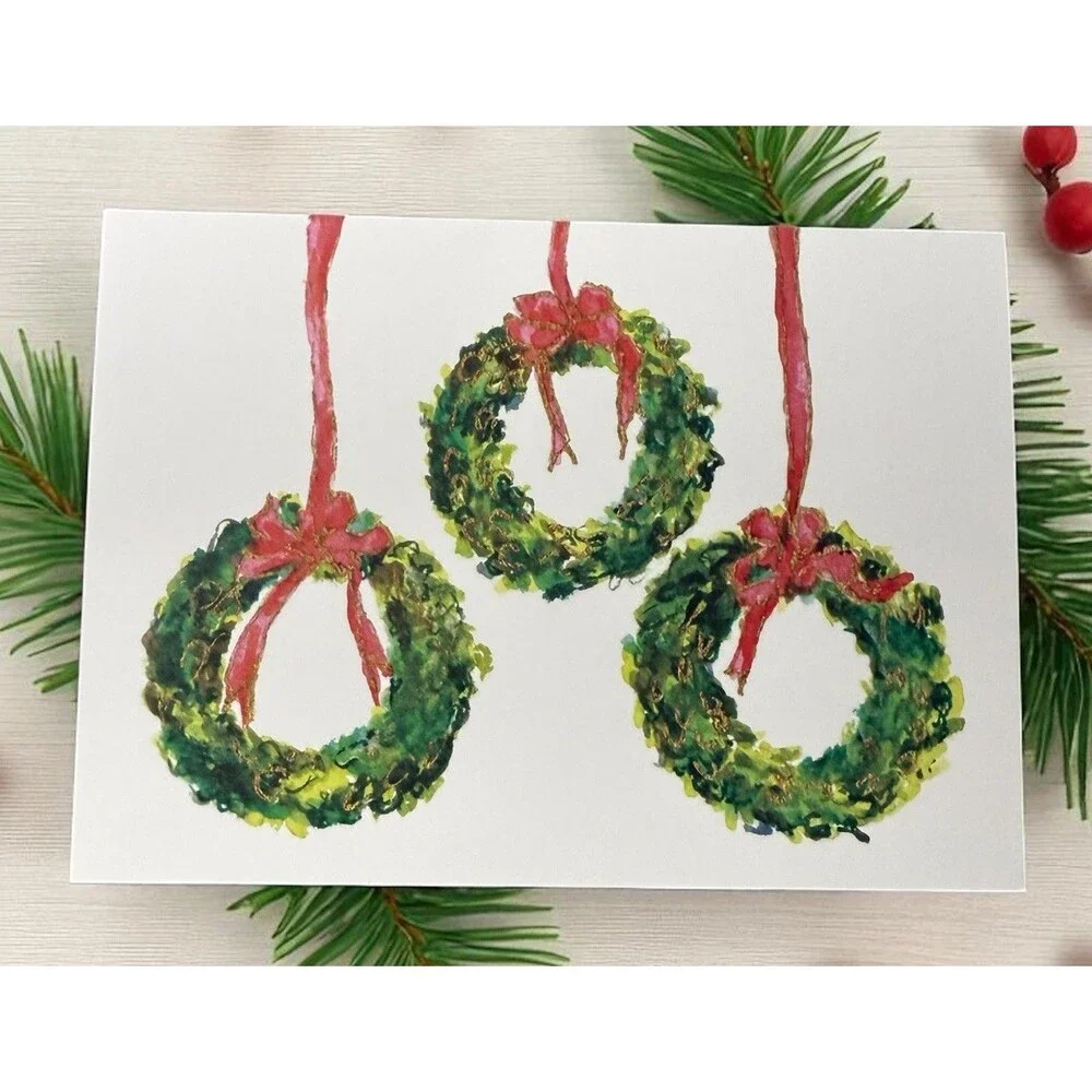 Odd Balls Vintage - Assorted Christmas Folded Note Cards - 10 Pack